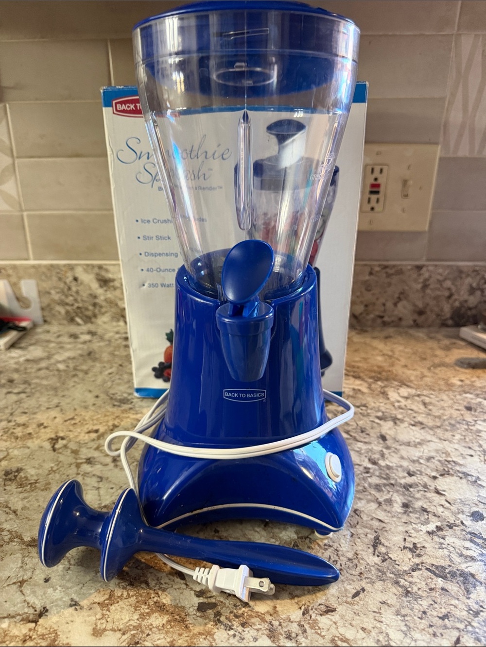Blue Smoothie & Drink Dispenser